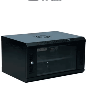 SAXXON SXR6U5406A – Gabinete de Pared Negro 6UR Puerta de Vidrio Templ SAXXON SXR6U5406A – Gabinete de Pared Negro 6UR Puerta de Vidrio Templ