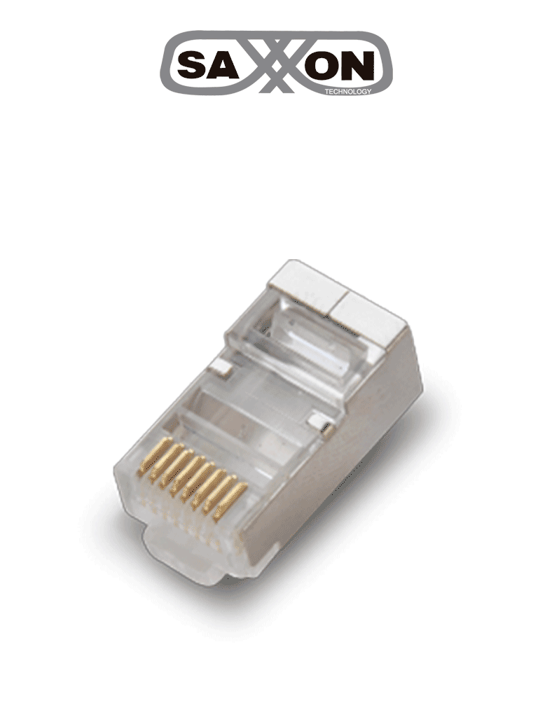 SAXXON S901E – Conector plug RJ45 para cable UTP con guía CAT 6 Blinda