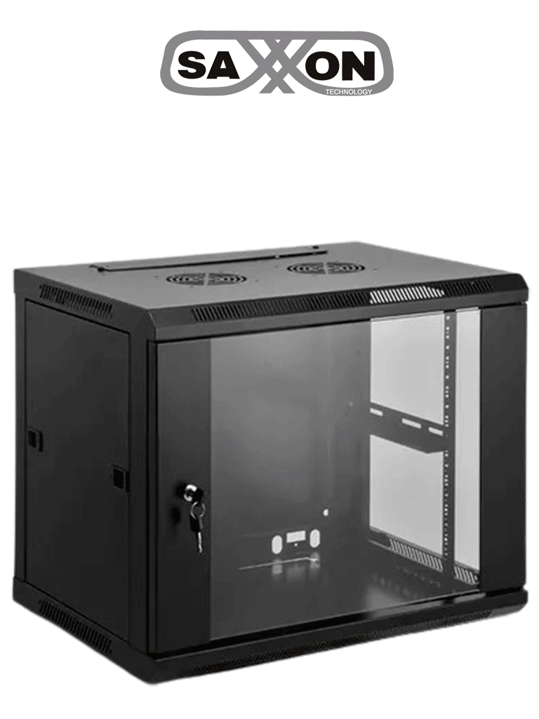 SAXXON SA660901 – Gabinete de pared de 9 UR, fijo, capacidad de carga