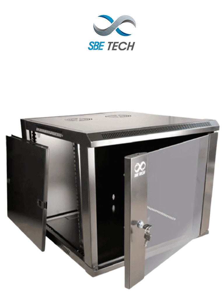 SBETECH SBE-GNLPAR15URP- Gabinete de pared 15 UR, con capacidad de car SBETECH SBE-GNLPAR15URP- Gabinete de pared 15 UR, con capacidad de car