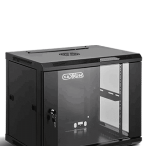 SAXXON SXR12U5412A – Gabinete de Pared Negro 12UR Puerta de Vidrio Tem SAXXON SXR12U5412A – Gabinete de Pared Negro 12UR Puerta de Vidrio Tem