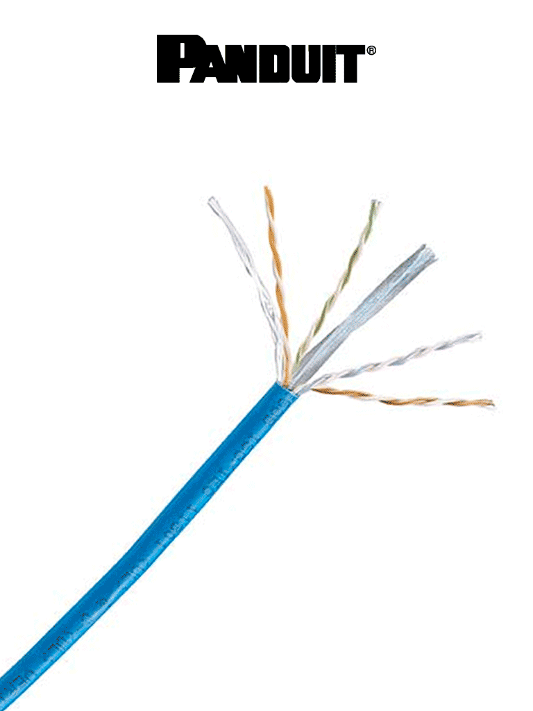 PANDUIT NUC6C04BU-FE – Bobina de Cable UTP CAT 6 100 cobre, NetKey Caj