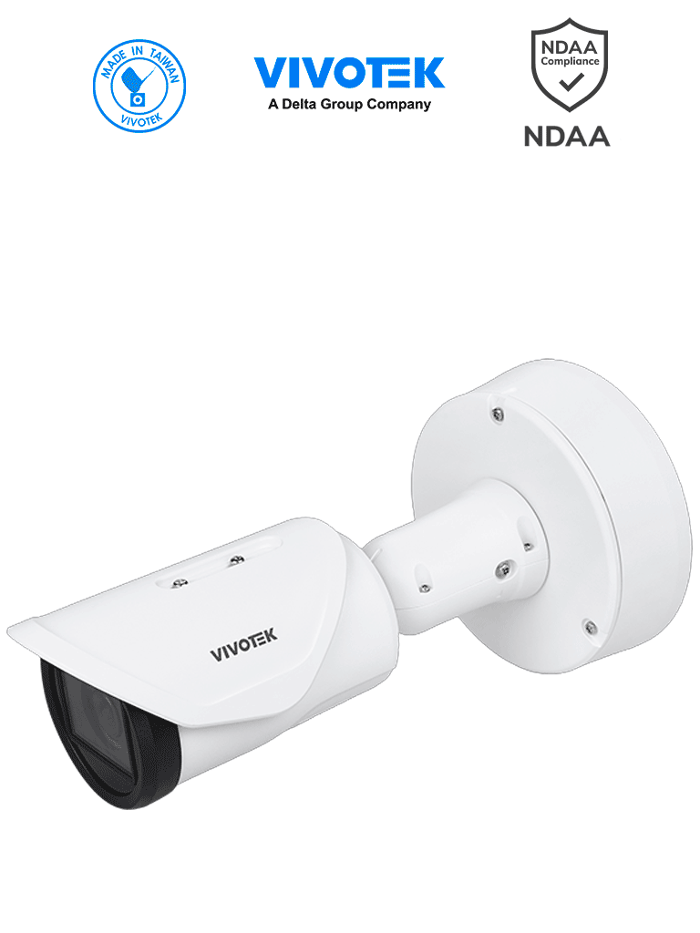 VIVOTEK IB9387-LPR-V3 – Cámara IP bullet exterior ANPR 5 MP, lente var