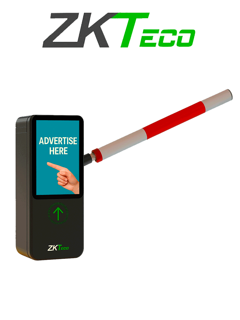 ZKTECO – BG-LCD100L R (3m) – Barrera Vehicular Brazo brazo cilíndrico