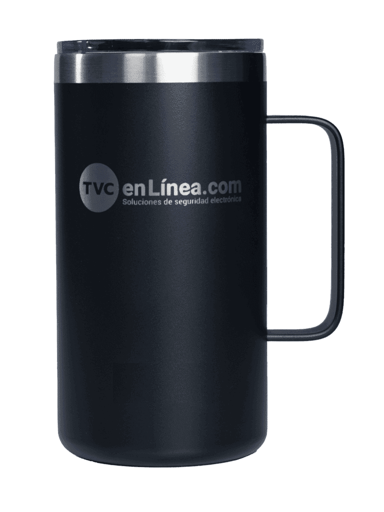 TVC MATPOP – Termo con asa de 14oz y tapa magslider color negro, con i