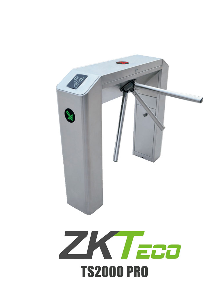ZKTECO TS2000 Pro – Torniquete Tipo Puente Bidireccional Diseño Delgad