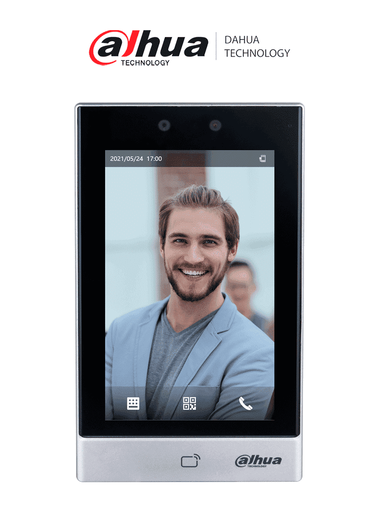 DAHUA ASI7213S-W – Control de Acceso con Reconocimiento Facial Pantall