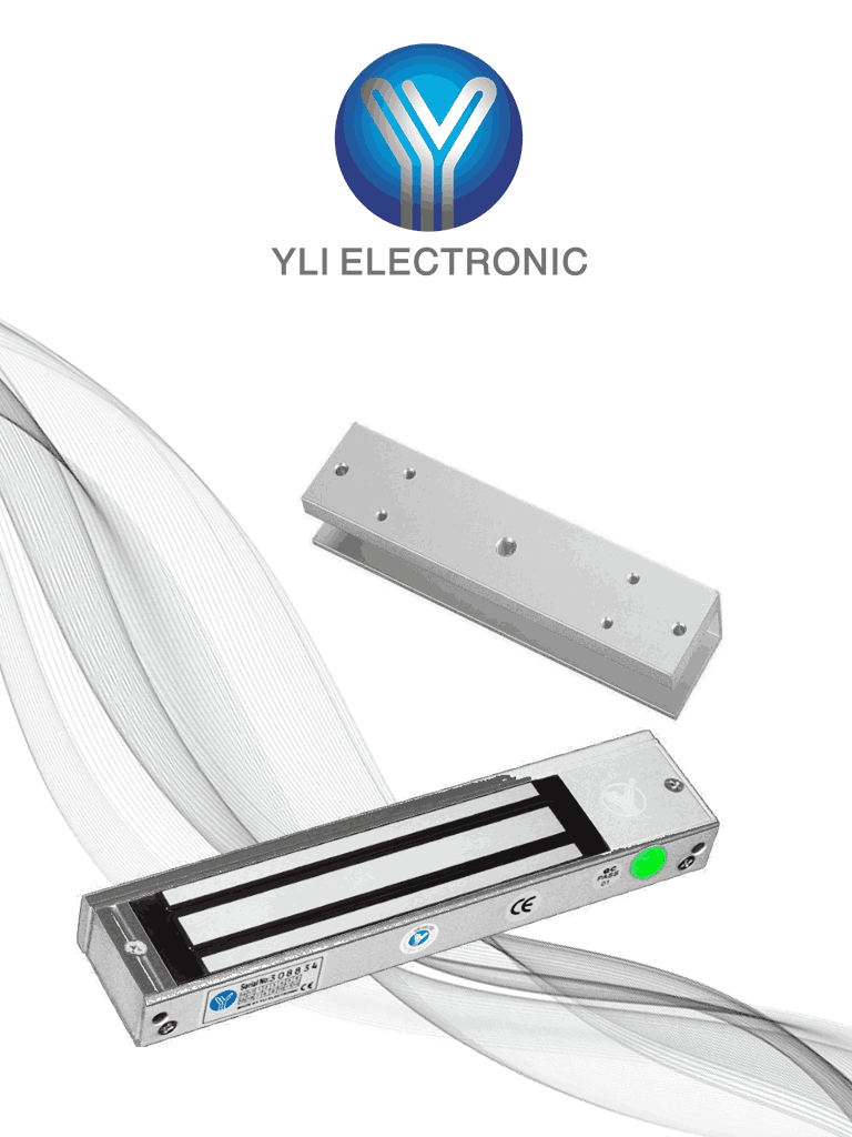 Paquete de Cerradura Magnética YM180NLED y MBK180UL para Puertas de Vi