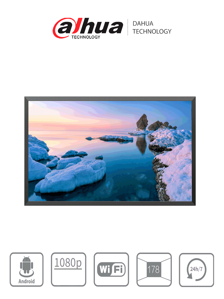 DAHUA DHI-LDH43-SAI200KD Pantalla de Señalización para pared 43″ Panel