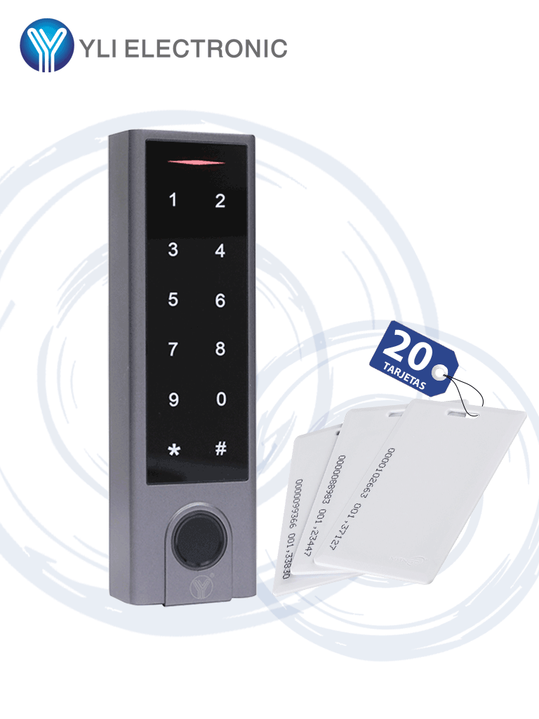 YLI YK1068APAK – Teclado touch para control de acceso standalone con m