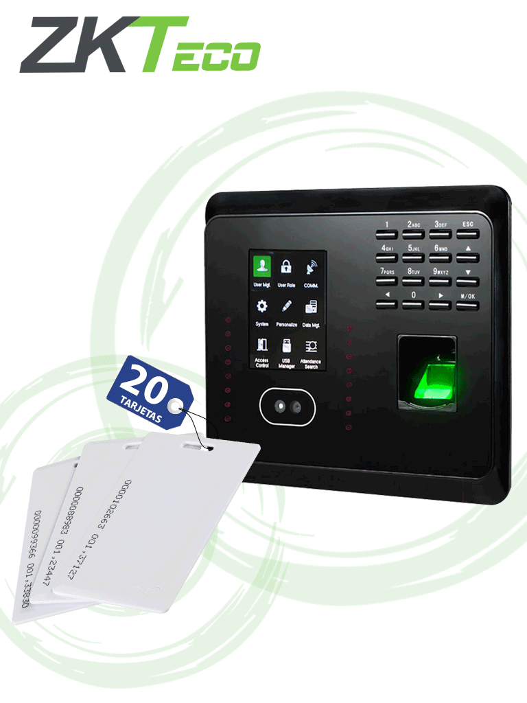 ZKTECO MB360IDP- Paquete de Control de Acceso y Asistencia MB360ID con ZKTECO MB360IDP- Paquete de Control de Acceso y Asistencia MB360ID con