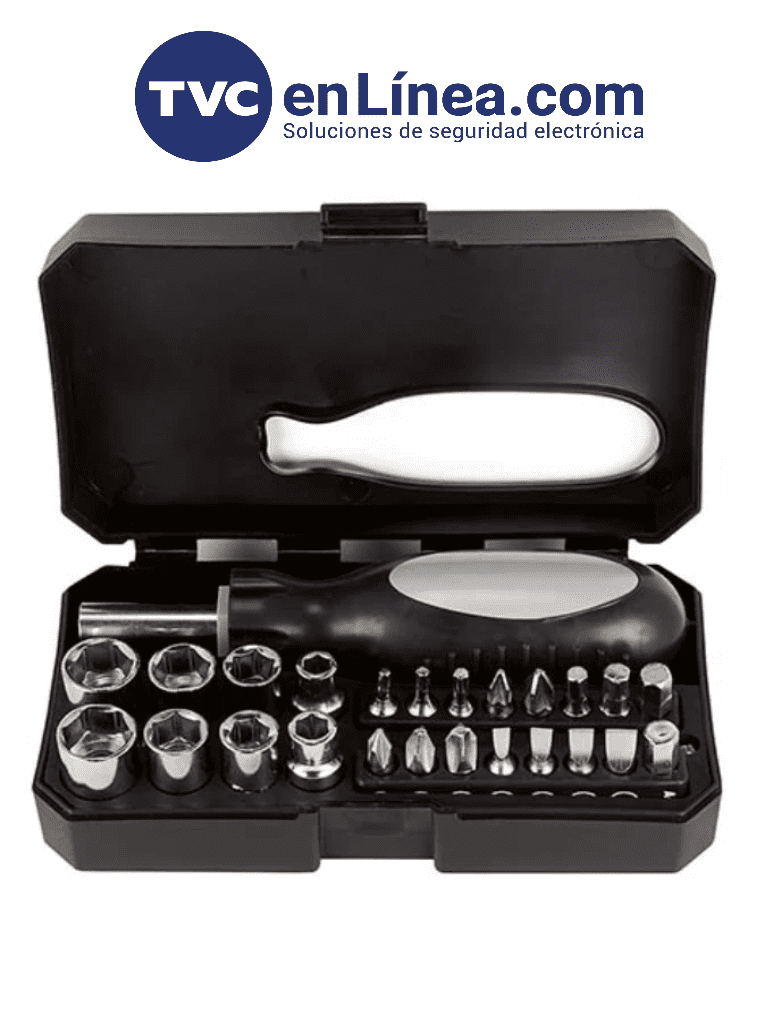 TVC PITCAIRN – Set de Herramientas con Desarmador de 16 Puntas 8 Dados