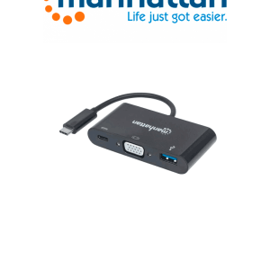 MANHATTAN 152044 – Docking Station USB Tipo-C y VGA SuperSpeed, USB 3. MANHATTAN 152044 – Docking Station USB Tipo-C y VGA SuperSpeed, USB 3.