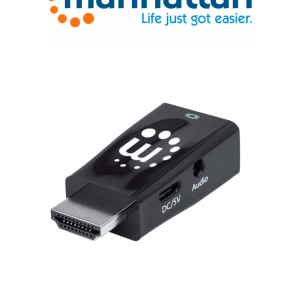 MANHATTAN 151542 – Micro Convertidor HDMI a VGA con salida de audio HD MANHATTAN 151542 – Micro Convertidor HDMI a VGA con salida de audio HD