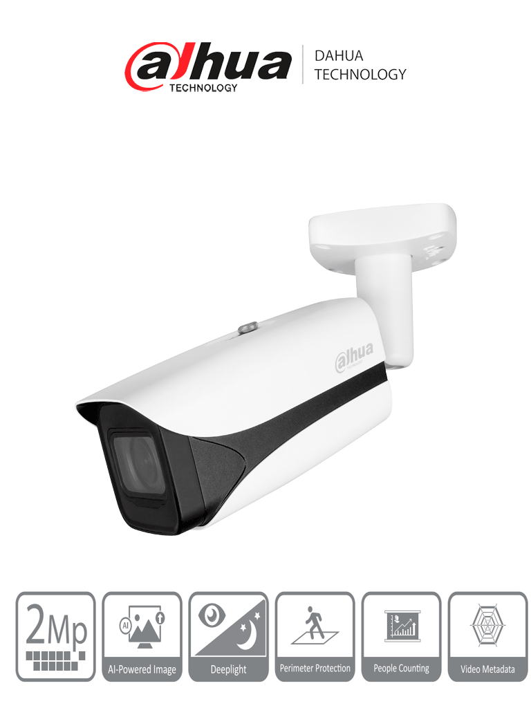 DAHUA IPC-HFW5241E-ZE – Camara IP Bullet 2 MP WizMind S IA Face Detect