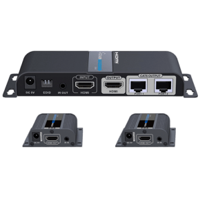 SAXXON LKV712PRO- Kit extensor HDMI de 2 Puertos Hasta 40 metros CAT6 SAXXON LKV712PRO- Kit extensor HDMI de 2 Puertos Hasta 40 metros CAT6