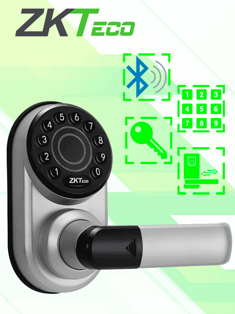 ZKTECO ML200 – Cerradura inteligente con teclado Bluetooth 100 Usuario
