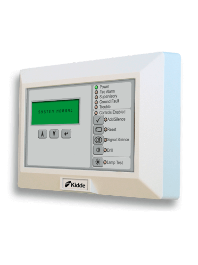 KIDDE F_KRLCDCSP – Anunciador Remoto LCD en Español Controles Comunes.