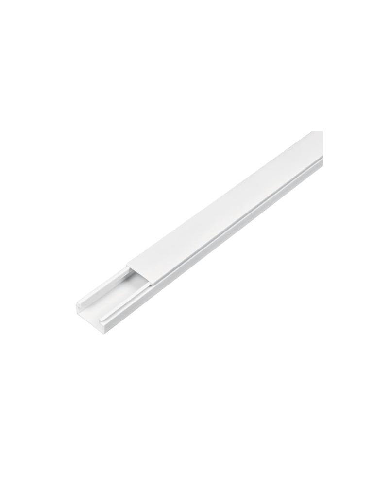 SBE TECH SBE-1221 – Canaleta plástica PVC Una vía Alto 1.2 cm, Ancho 2