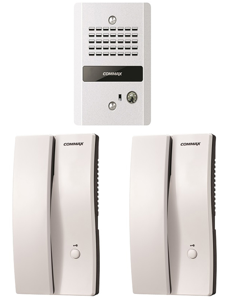 COMMAX DP2SDR2GNPACK – Paquete de audioportero frente de calle con 2 e