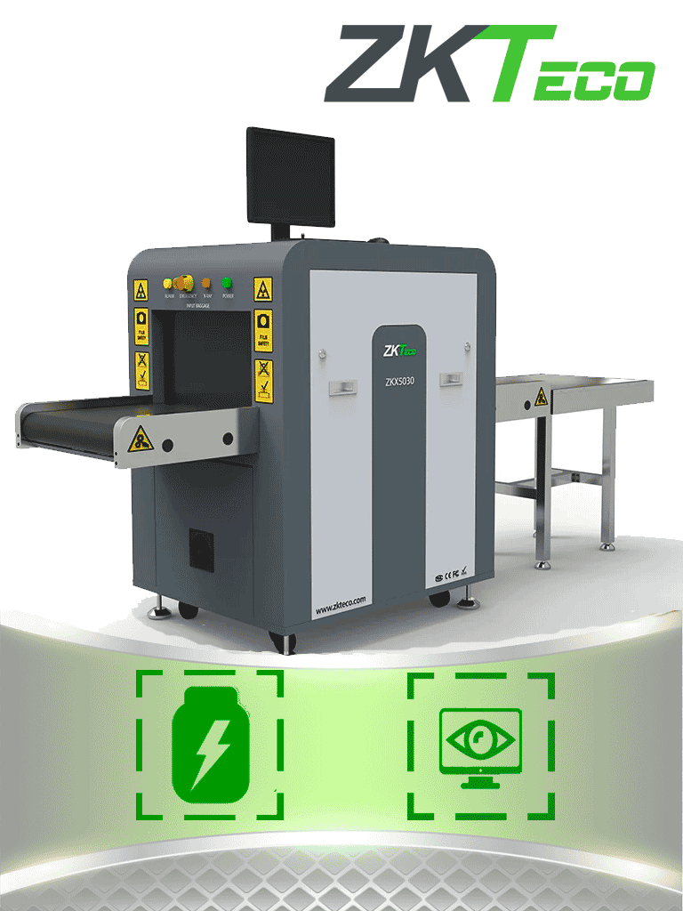 ZKTECO ZKX5030A – Máquina de Rayos X con energía simple, túnel para eq