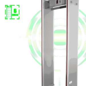 ZKTECO D1065 – Arco detector de metal con 6 zonas de detección, 100 ni ZKTECO D1065 – Arco detector de metal con 6 zonas de detección, 100 ni