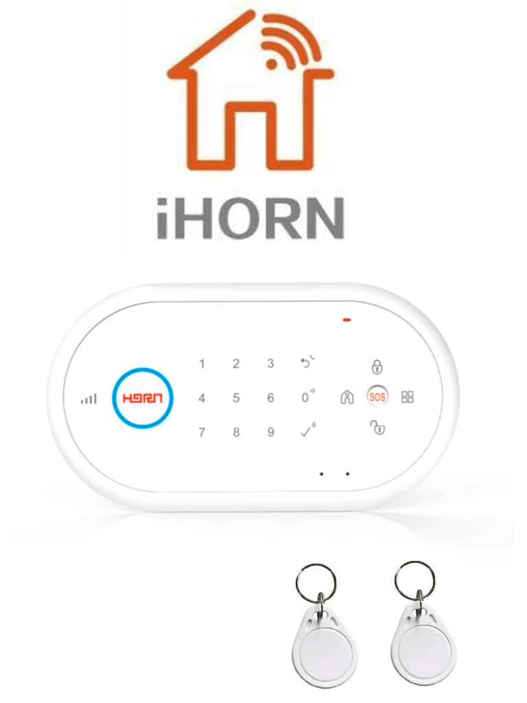 IHORN ND1 – Panel De Alarma Comunicación 2G. 32 Zonas Inalámbricas Inc