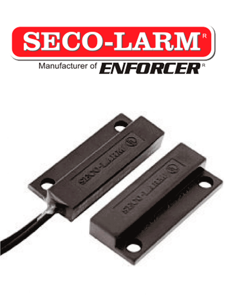 Seco-Larm SM205QBR – Contacto Mini con montaje de tornillo o adhesivo.