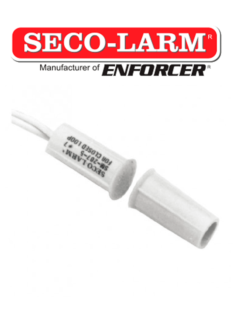 Seco-Larm SM2075QW – Contacto magnetico BLANCO Gap 3 4 de EMBUTIDO Tip