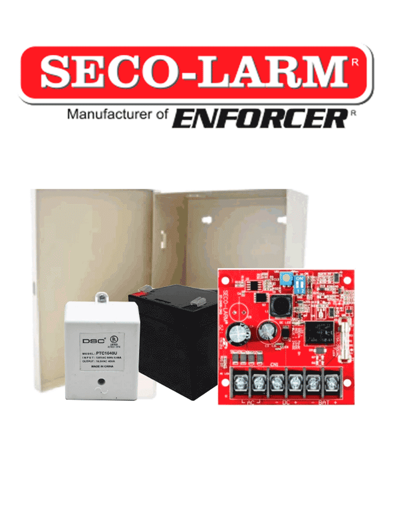 Seco-Larm Kit Fuente De Poder 1 – Kit De Poder Contiene 1 Fuente De Po