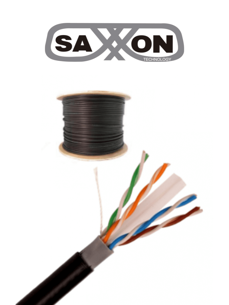 SAXXON OUTPCAT6CCAEXT- Cable UTP CCA de 305m, categoría 6 para exterio