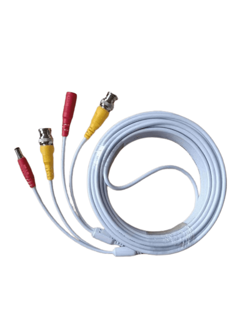 TCE LMG-BNC10W-Cable Coaxial Armado de 10 Metros para Video y Energía