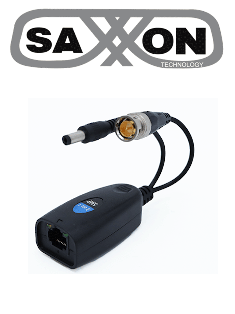 SAXXON SXDE502 – Par de Transceptores Pasivos de 5MP Conector para Vid