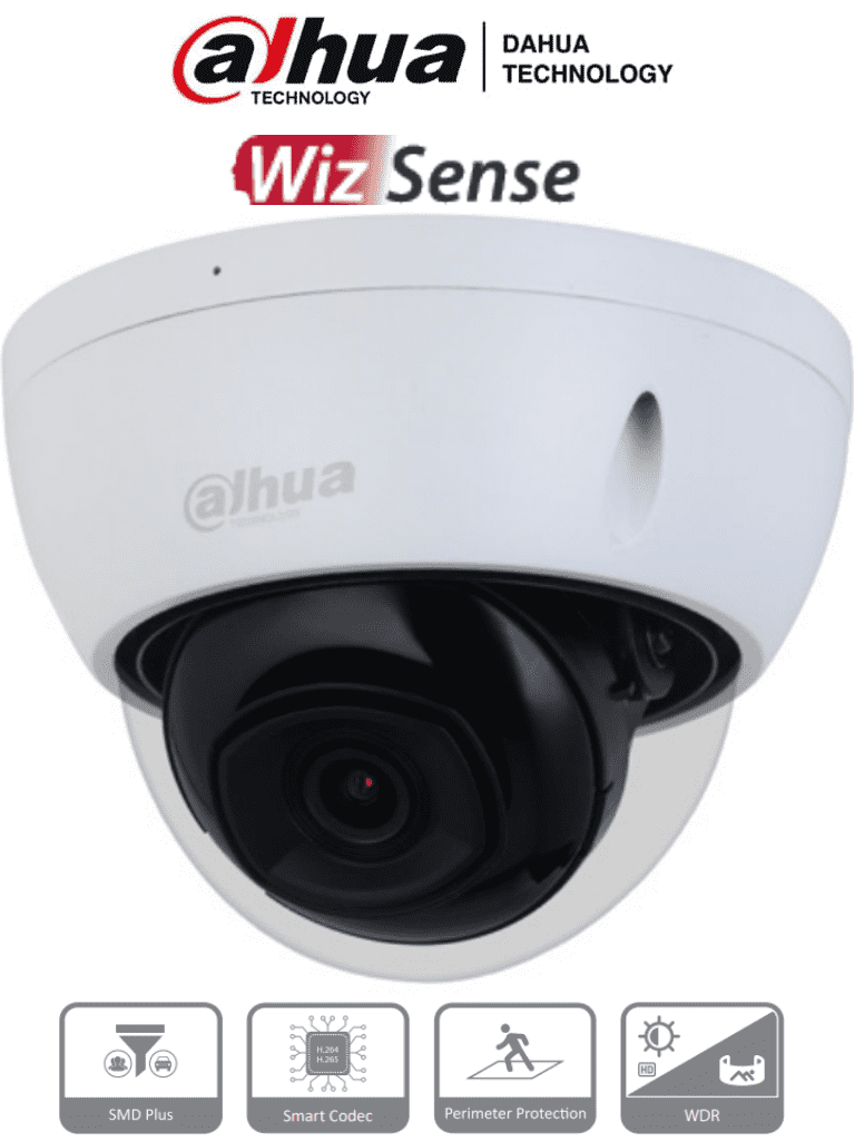 DAHUA DH-IPC-HDBW2241E-S Cámara IP Domo Antivandálica de 2 Megapixeles