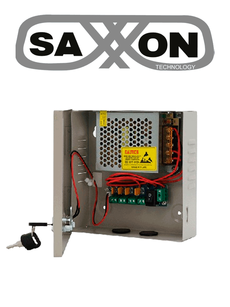 SAXXON SX5A4CH – Fuente de Poder Profesional 12 VCD 5 Amperes 4 Canale