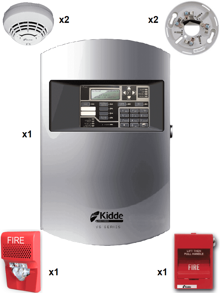 KIDDE F_VS1GSPKIT2 – Panel 64 Dispositivos Direccionables 2 Detectores