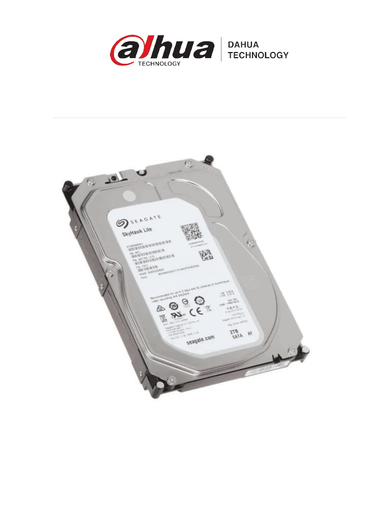SEAGATE ST2000VX016 – Disco duro de 2TB SkyHawk SATA 6 GB s Hasta 64 c