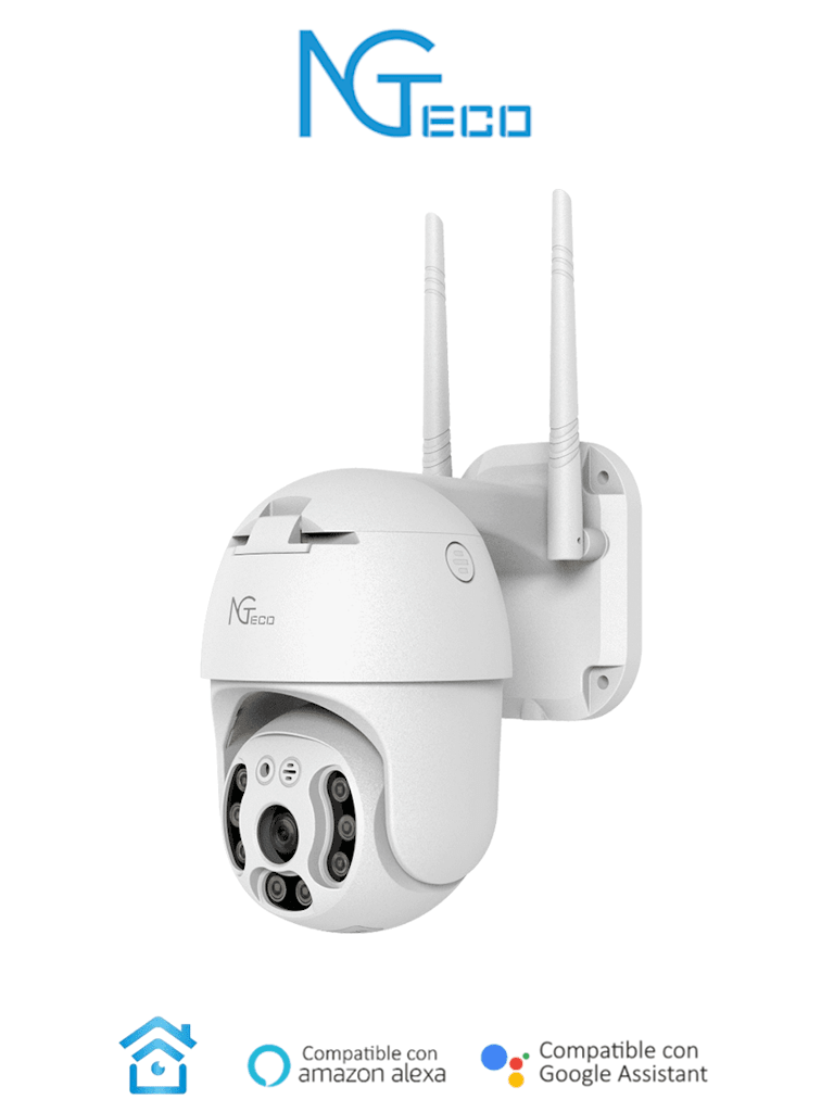 NGTECO NGC4200 – Cámara PT WiFi de 3MP con lente de 3.6mm, altavoz y m