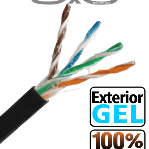 SAXXON OUTPCAT5EGCOPEXT – Bobina de Cable UTP Cat5e 100 Cobre con Gel SAXXON OUTPCAT5EGCOPEXT – Bobina de Cable UTP Cat5e 100 Cobre con Gel