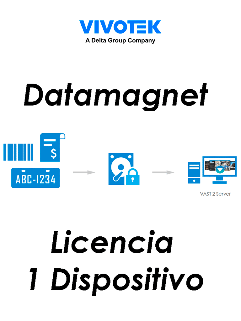 VIVOTEK DATA MAGNET LICENSE – Licencia para integrar VAST 2 para 1 dis