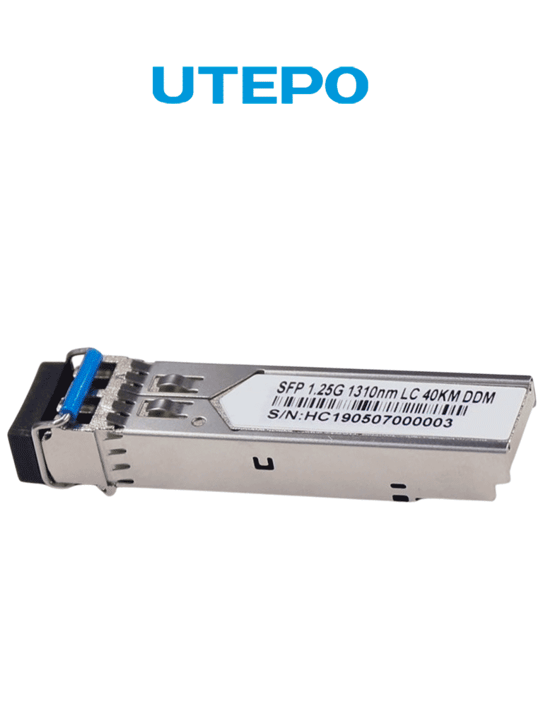 UTEPO SFP125G40KM – Transceptor de fibra óptica SFP monomodo, con cone