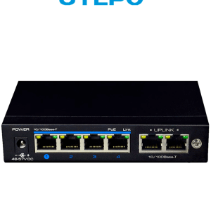 UTEPO UTP3SW04TP60 – Switch PoE de 6 puertos Fast Ethernet, 4 puertos UTEPO UTP3SW04TP60 – Switch PoE de 6 puertos Fast Ethernet, 4 puertos