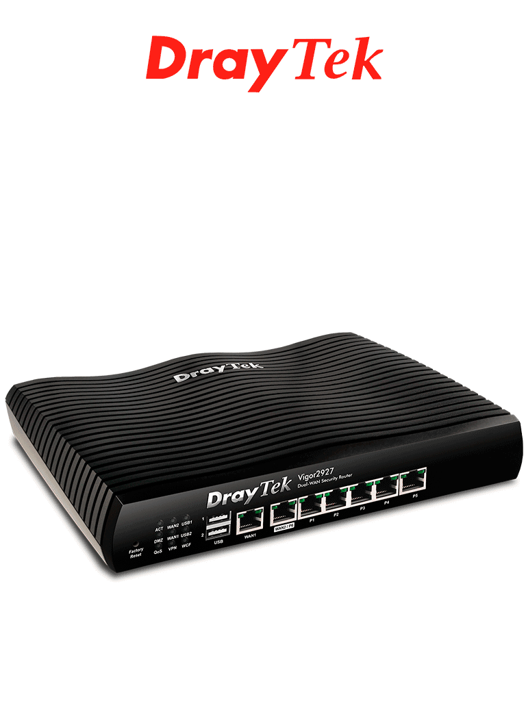 DRAYTEK VIGOR2927- Ruteador Multi-WAN balanceador de cargas con 1 puer DRAYTEK VIGOR2927- Ruteador Multi-WAN balanceador de cargas con 1 puer