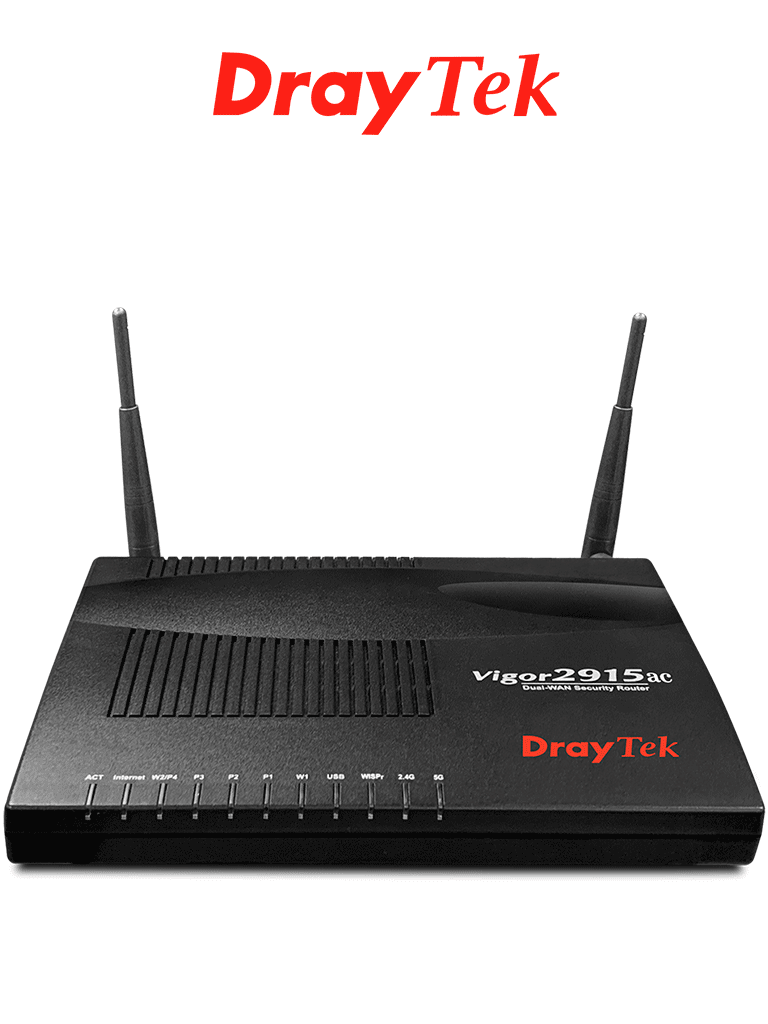 DRAYTEK VIGOR2915AC – Ruteador inalámbrico Multi-WAN balanceador de ca DRAYTEK VIGOR2915AC – Ruteador inalámbrico Multi-WAN balanceador de ca