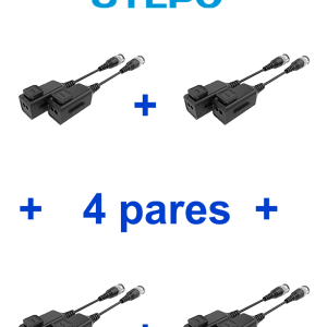 UTEPO UTP101PHD6PAK4 – 4 pares de transceptores pasivos HD, diseño par UTEPO UTP101PHD6PAK4 – 4 pares de transceptores pasivos HD, diseño par
