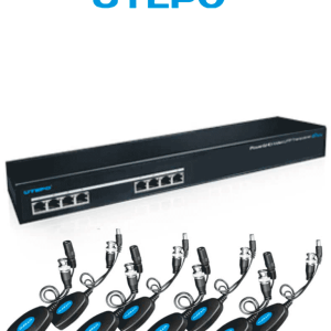 UTEPO UTP108PVHD2 – Kit de transceptores de video y energía para 8 can UTEPO UTP108PVHD2 – Kit de transceptores de video y energía para 8 can