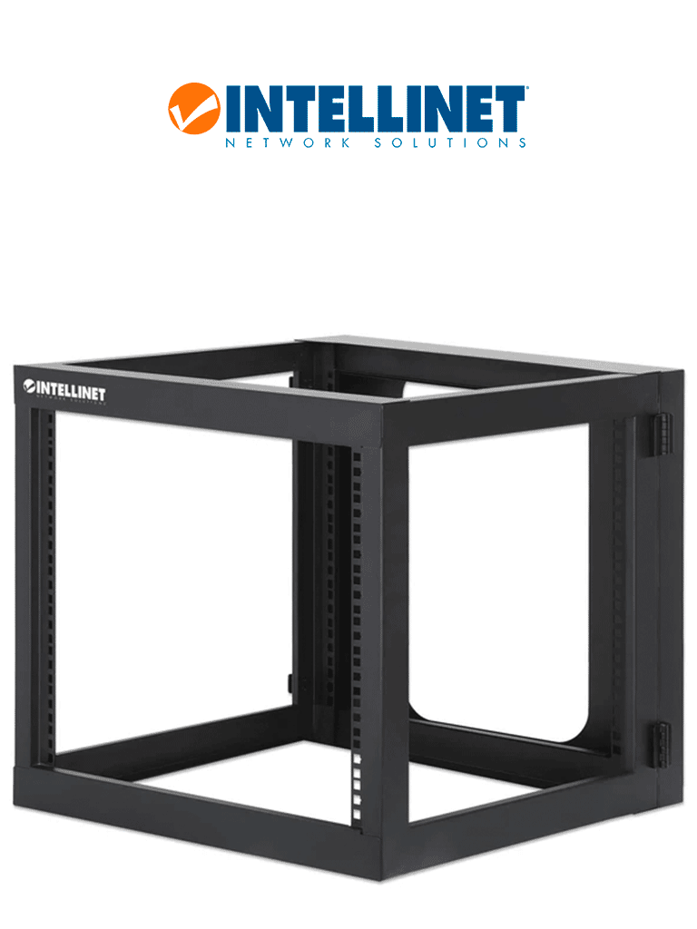 INTELLINET 716048 – Rack abierto de 19″ para montaje en pared, 4 poste