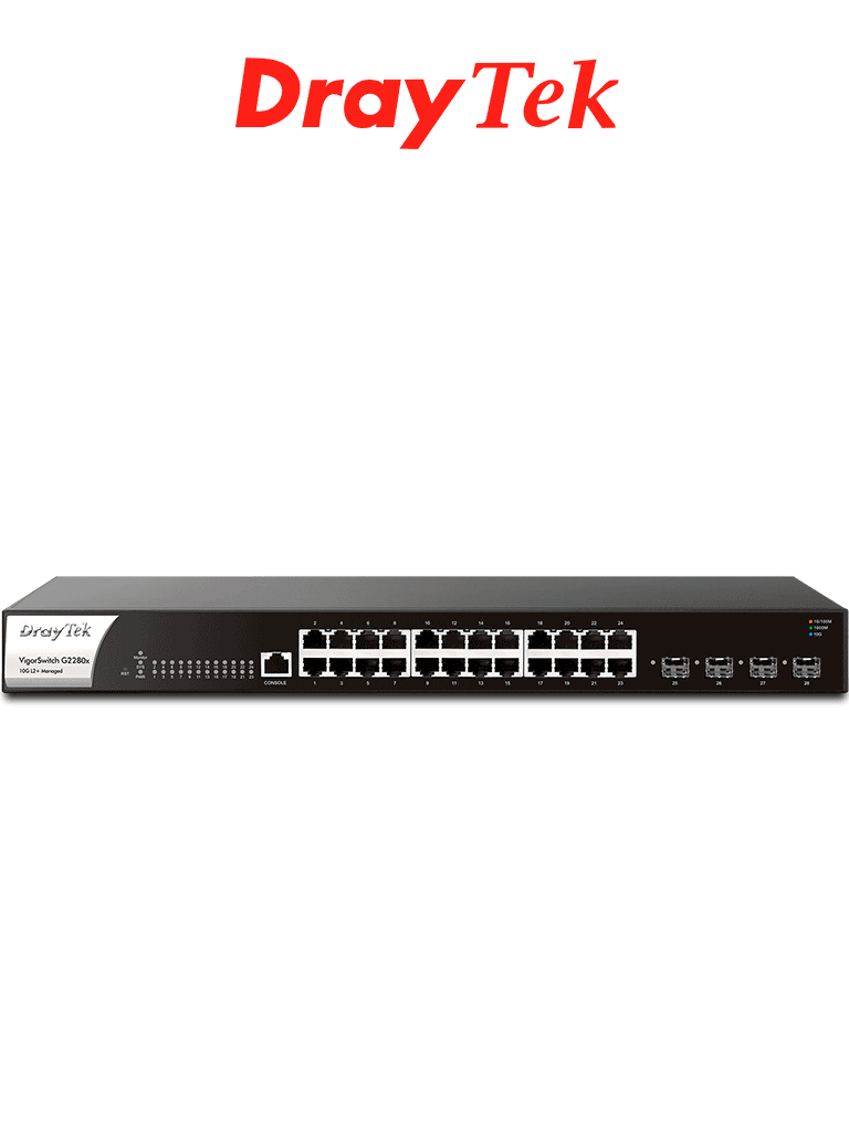 DrayTek Vigorswitch G2280x – Switch Gigabit Ethernet Administrable Cap