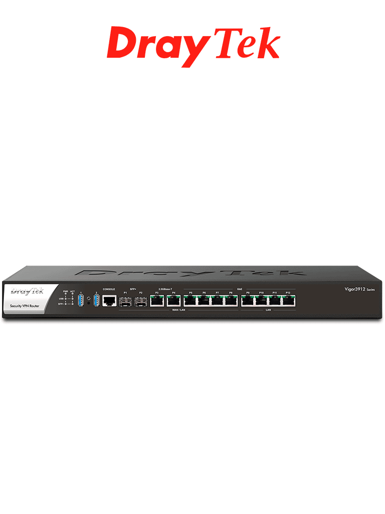DRAYTEK VIGOR3912- Ruteador Multi-WAN Balanceador de Cargas, ideal par