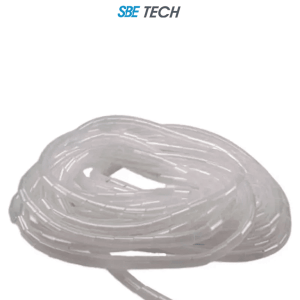 SBETECH SBEESP12 – Organizador de cable en espiral blanco, 1 2″, 10 me SBETECH SBEESP12 – Organizador de cable en espiral blanco, 1 2″, 10 me